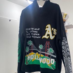 Homme femme hoodie East meets West